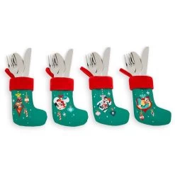 Disney Utensil Holder Set - Christmas 2023 Mickey And Friends Stockings -Disney 102243s3