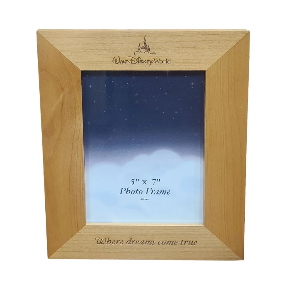 Disney Picture Frame - Where Dreams Come True - 5 X 7 Wood Frame 1 Disney Picture Frame - Where Dreams Come True - 5 X 7 Wood Frame