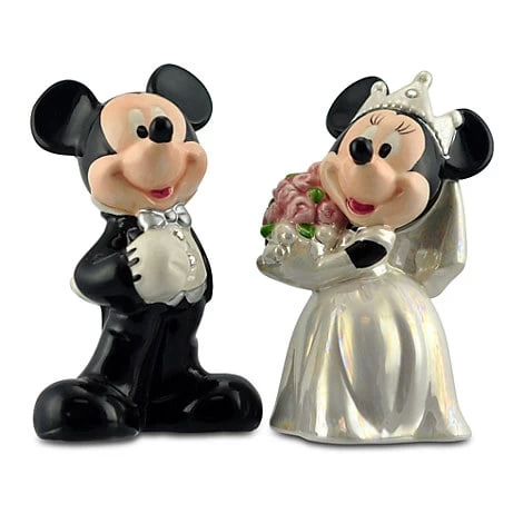 Disney Salt And Pepper Shakers - Mickey And Minnie Wedding 1 Disney Salt And Pepper Shakers - Mickey And Minnie Wedding