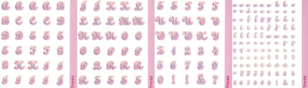 Disney Scrapbooking Stickers - Alphabet – Set 4 Disney Scrapbooking Stickers - Alphabet – Set - Image 4