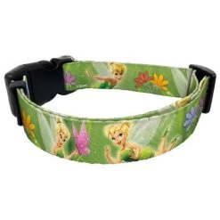Disney Pet Collar - Green Tinker Bell Fairy With Butterflies
