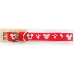 Disney Tails Dog Collar - Reflective - Red