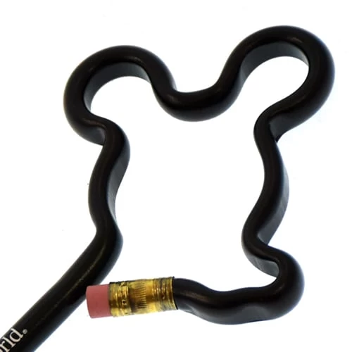 Disney Keepsake Pencil - Bendcil Mickey Mouse Face - Black 2 Disney Keepsake Pencil - Bendcil Mickey Mouse Face - Black - Image 2