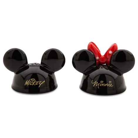 Disney Salt And Pepper Shakers - Mickey And Minnie Mouse Ear Hat 2 Disney Salt And Pepper Shakers - Mickey And Minnie Mouse Ear Hat - Image 2