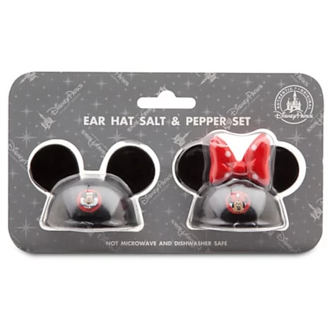 Disney Salt And Pepper Shakers - Mickey And Minnie Mouse Ear Hat 3 Disney Salt And Pepper Shakers - Mickey And Minnie Mouse Ear Hat - Image 3