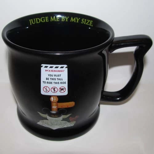 Disney Coffee Cup - Yoda Height Requirement 2 Disney Coffee Cup - Yoda Height Requirement - Image 2
