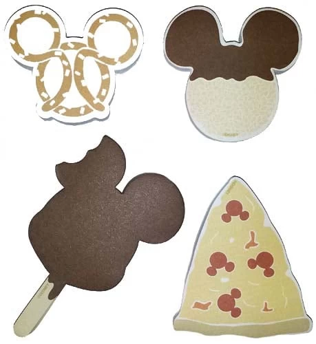 Disney Notepad 4 Pc. Set - Mickey Pizza Pretzel Ice Cream Rice Crispy 1 Disney Notepad 4 Pc. Set - Mickey Pizza Pretzel Ice Cream Rice Crispy