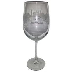 Disney Wine Glass - EPCOT World Showcase - 9" Etched Wine Glass
