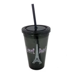 Disney Tumbler With Straw - I Love Paris