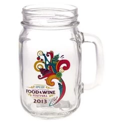 Disney World Mason Jar Mug - Food And Wine Festival 2013