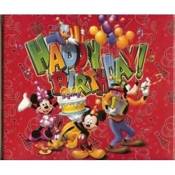 Disney Scrapbook - 8 X 8 - Happy Birthday - Fab 5