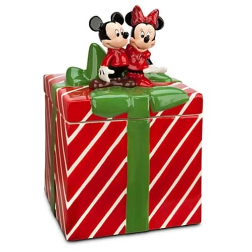 Disney Cookie Jar - Mickey And Minnie Mouse Holiday Gift 1 Disney Cookie Jar - Mickey And Minnie Mouse Holiday Gift