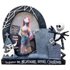 Disney Picture Frame - Jack Skellington And Zero - Resin Frame