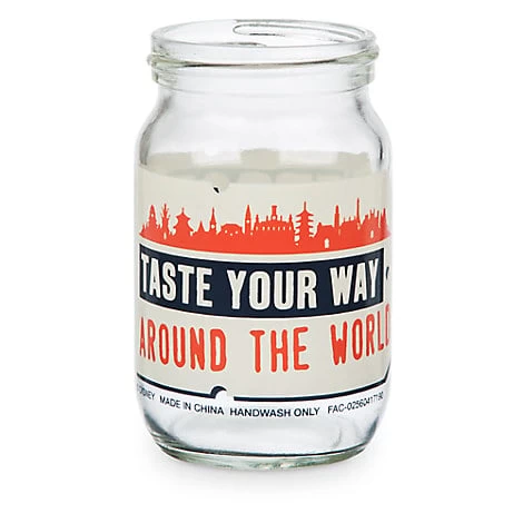 Disney Mini Glass Jar - 2017 Epcot Food And Wine Festival 1 Disney Mini Glass Jar - 2017 Epcot Food And Wine Festival