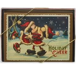 Disney Greeting Cards - Santa Mickey And Minnie Holiday Cheer Cards