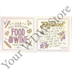 Disney Coaster Set - 2018 Epcot Food And Wine Festival Figment