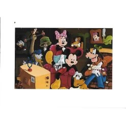 Disney Postcard - Mickey And Friends By Randy Noble