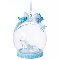 Disney Globe Ornament - Cinderella Glass Slipper