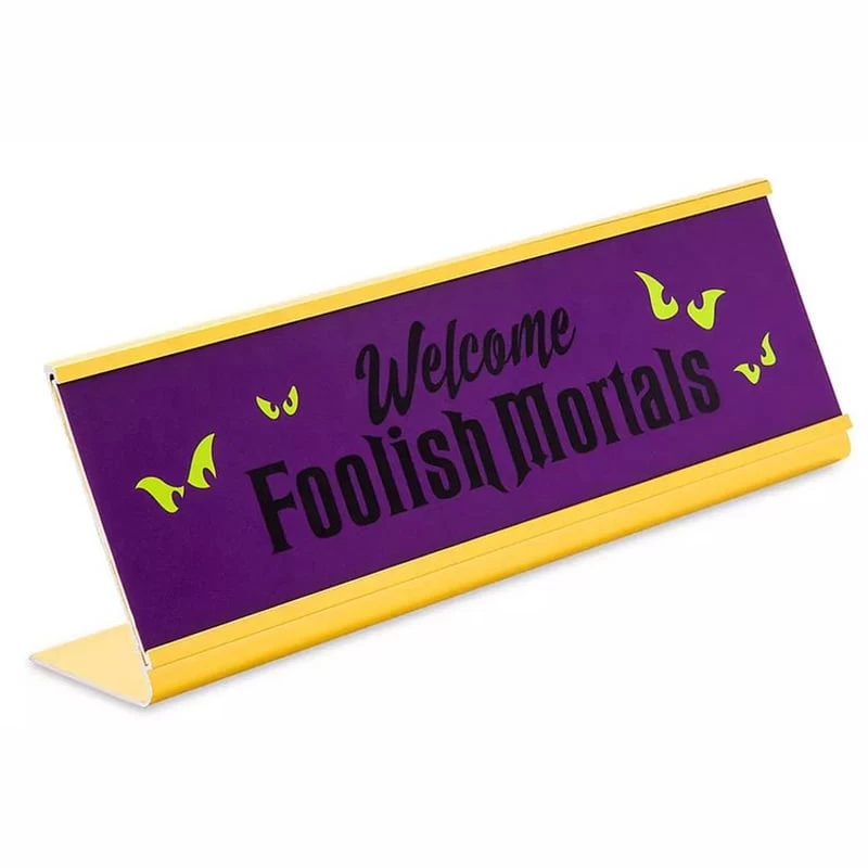 Disney Nameplate - Haunted Mansion - Welcome Foolish Mortals 2 Disney Nameplate - Haunted Mansion - Welcome Foolish Mortals - Image 2