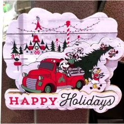 Disney Magnet - Mickey & Friends Christmas Tree Farm - Yuletide Farmhouse