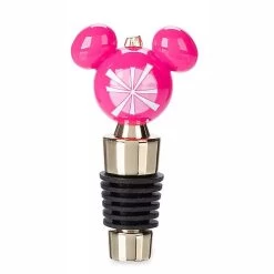Disney Bottle Stopper - Mickey Mouse Icon Holiday - Retro - Pink