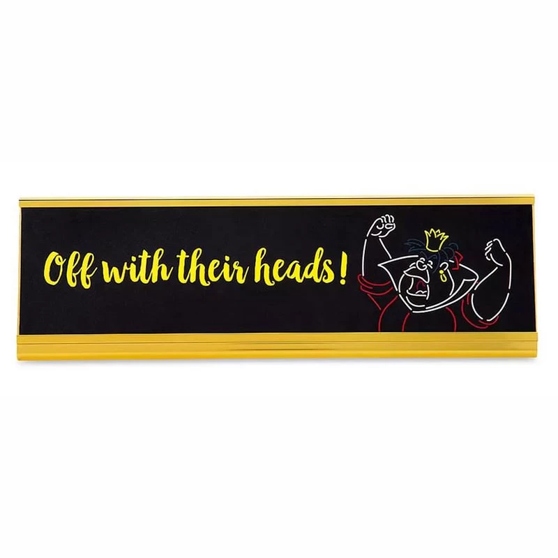 Disney Nameplate - Queen Of Hearts - Off With Their Heads 1 Disney Nameplate - Queen Of Hearts - Off With Their Heads