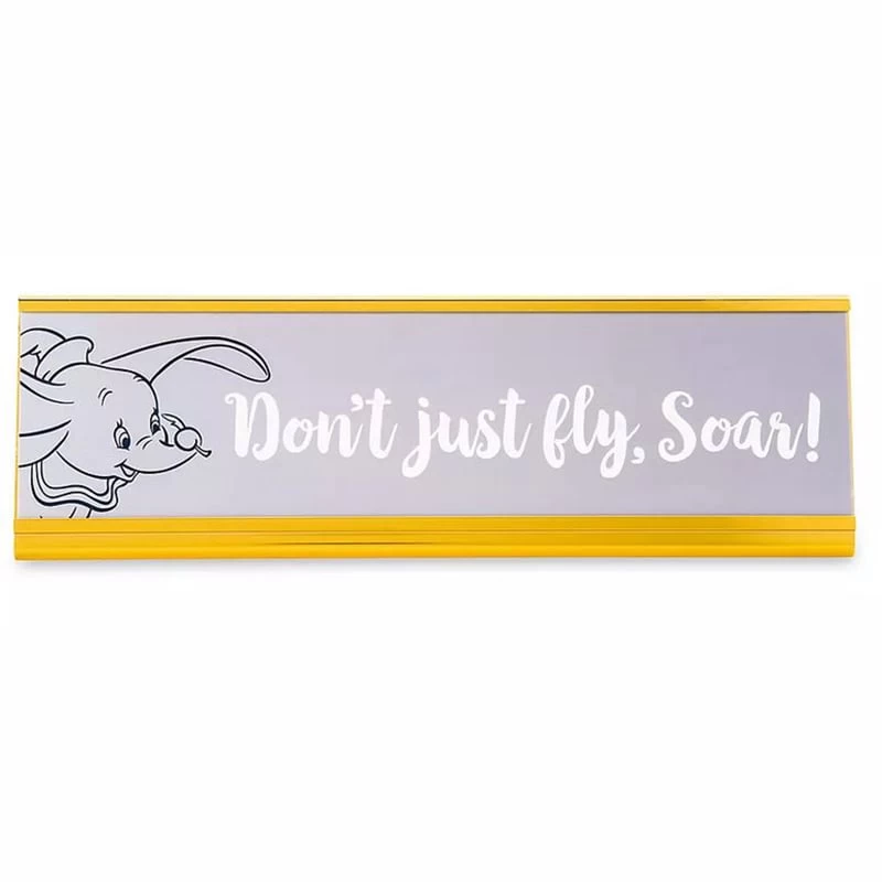 Disney Nameplate - Dumbo - Don't Just Fly Soar 1 Disney Nameplate - Dumbo - Don't Just Fly Soar