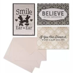 Disney Notecard Set - Mickey And Minnie Mouse - Homestead Collection