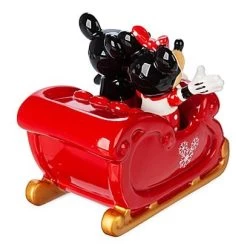 Disney Salt And Pepper Shaker Set - Mickey And Minnie Mouse Holiday Sleigh 11 Disney Salt And Pepper Shaker Set - Mickey And Minnie Mouse Holiday Sleigh -Disney 79562 s4