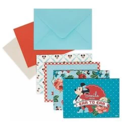 Disney Notecard Set - Mickey And Minnie Mouse - Retro
