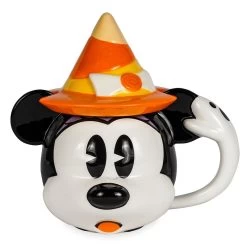 Disney Coffee Cup Mug W/ Lid - Happy Halloween Minnie Mouse Witch