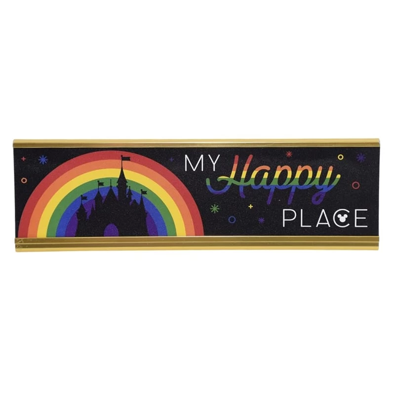 Disney Desk Plate - Rainbow Disney Collection - My Happy Place 1 Disney Desk Plate - Rainbow Disney Collection - My Happy Place