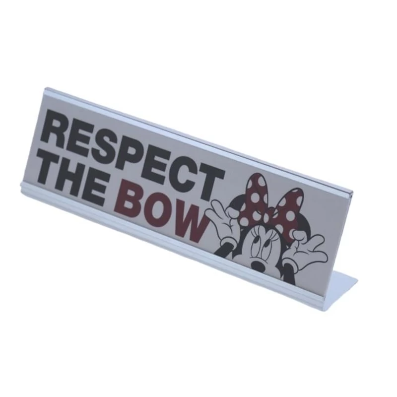 Disney Nameplate - Minnie Mouse - Respect The Bow 2 Disney Nameplate - Minnie Mouse - Respect The Bow - Image 2