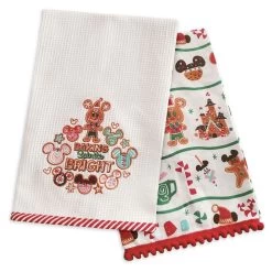 Disney Kitchen Towel Set - Mickey And Minnie Gingerbread