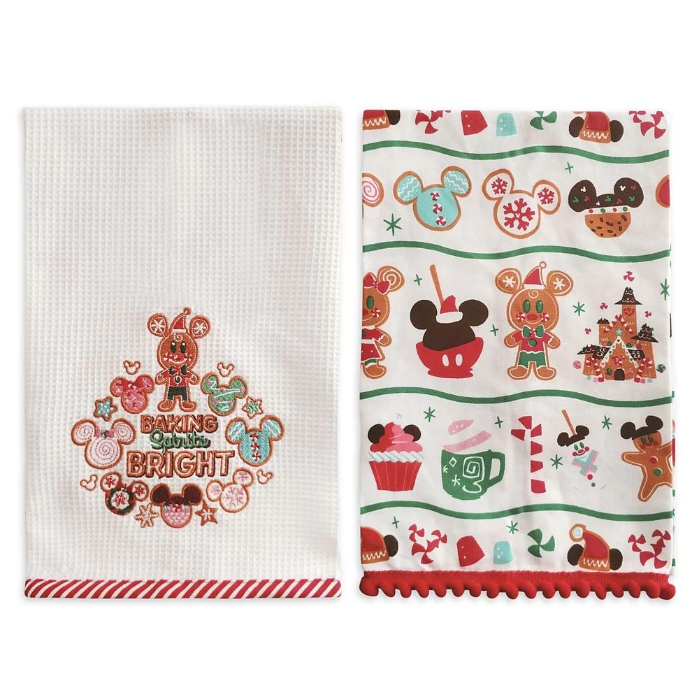 Disney Kitchen Towel Set - Mickey And Minnie Gingerbread 2 Disney Kitchen Towel Set - Mickey And Minnie Gingerbread - Image 2