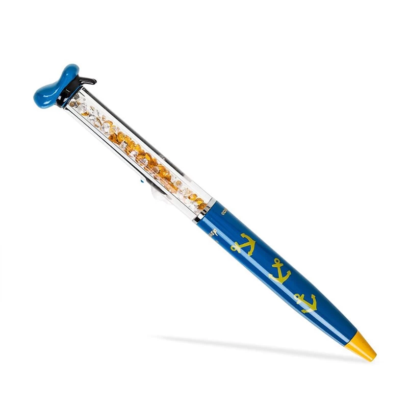 Disney Arribas Keepsake Pen - Donald Duck - Orange And Clear Crystals 2 Disney Arribas Keepsake Pen - Donald Duck - Orange And Clear Crystals - Image 2