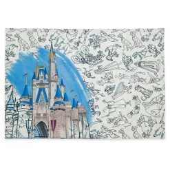 Disney Reversible Placemat - Ink And Paint - Cinderella Castle