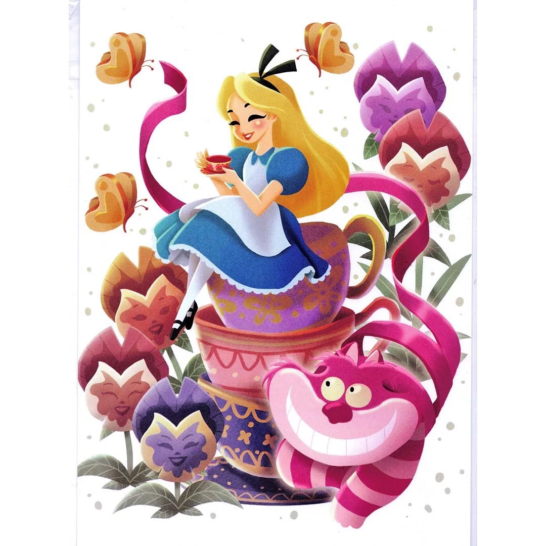 Disney Postcard - Eunjung June Kim - Tea Time 1 Disney Postcard - Eunjung June Kim - Tea Time