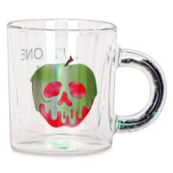 Disney Glass Mug W/ Confetti Handle - Snow White - Poison Apple - Just One Bite