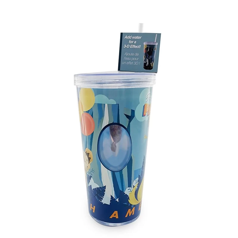 Disney Tumbler With Straw - Pixar - Up - 3D Effect 2 Disney Tumbler With Straw - Pixar - Up - 3D Effect - Image 2