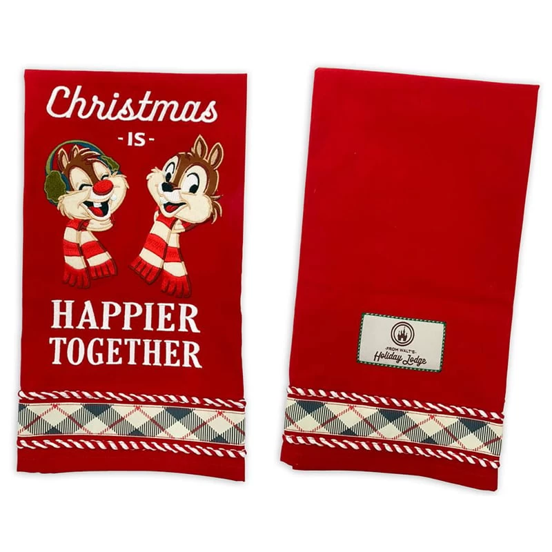 Disney Kitchen Towel - Chip 'n Dale Holiday Kitchen Towel 1 Disney Kitchen Towel - Chip 'n Dale Holiday Kitchen Towel