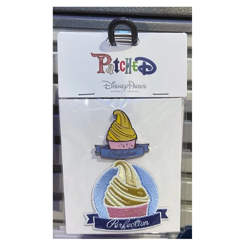 Disney Iron On Patch And Pin Set - PATCHED - Dole Whip Perfection 1 Disney Iron On Patch And Pin Set - PATCHED - Dole Whip Perfection
