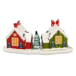 Disney Salt And Pepper Set - Mickey And Minnie Holiday -Disney 90366s4