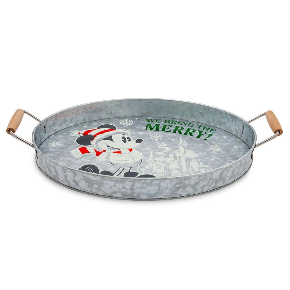 Disney Serving Tray - Santa Mickey Holiday We Bring The Merry 2 Disney Serving Tray - Santa Mickey Holiday We Bring The Merry - Image 2