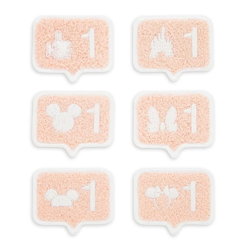 Disney Iron On Mini Patch Set - PATCHED - Mickey Mouse Icon LIKE Buttons 1 Disney Iron On Mini Patch Set - PATCHED - Mickey Mouse Icon LIKE Buttons