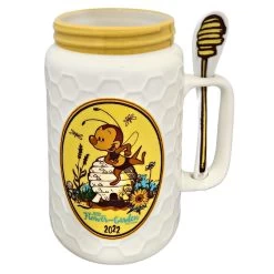 Disney Coffee Mug With Spoon - Epcot Flower And Garden 2022 Spike The Bee