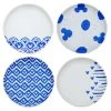 Disney Tidbit Plate Set - Mickey Mouse Homestead - Blue