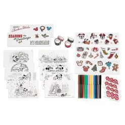 Disney 32 Disney Stationery Kit - 2022 Mickey And Friends Vintage Christmas