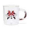 Disney Glass Mug W/ Confetti Handle - Minnie Mouse - All About The Bow