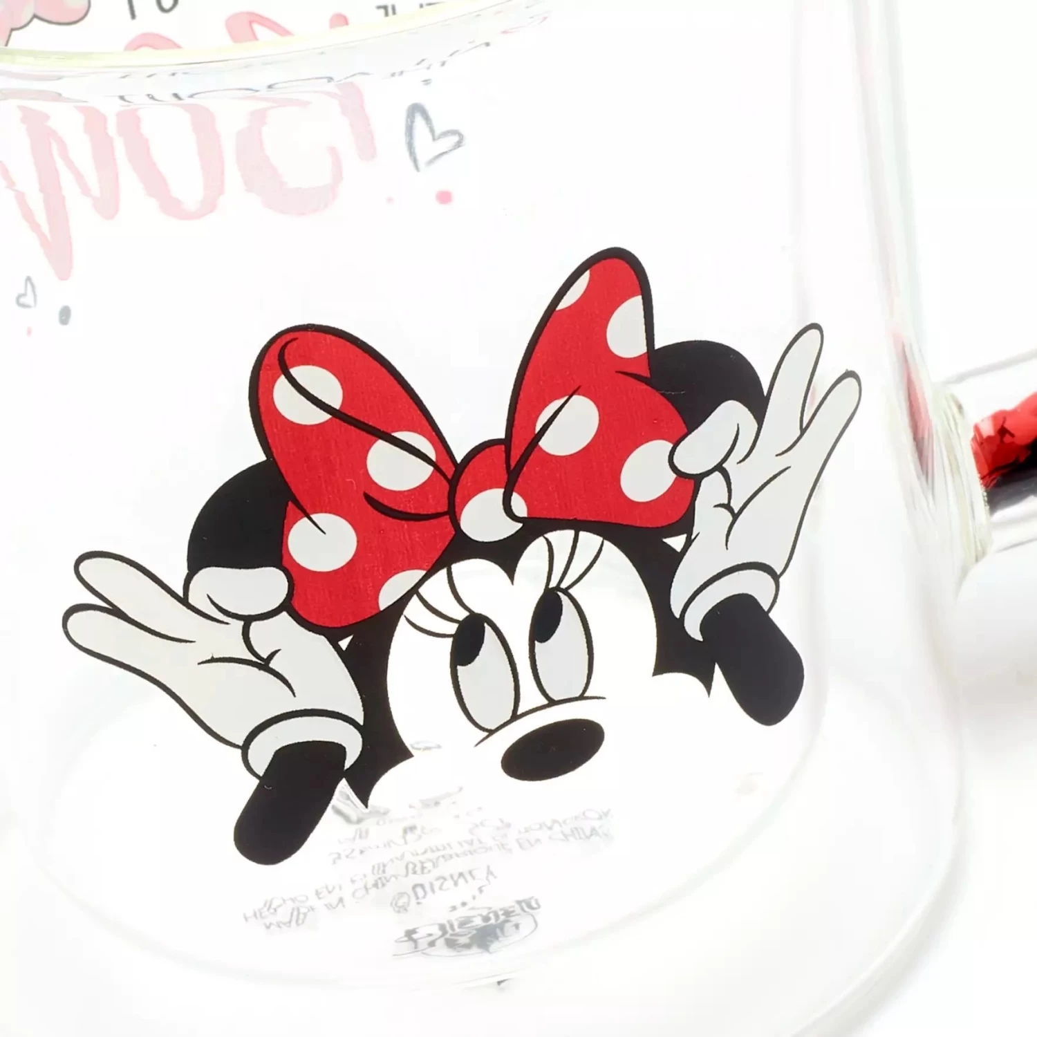 Disney Glass Mug W/ Confetti Handle - Minnie Mouse - All About The Bow 3 Disney Glass Mug W/ Confetti Handle - Minnie Mouse - All About The Bow - Image 3